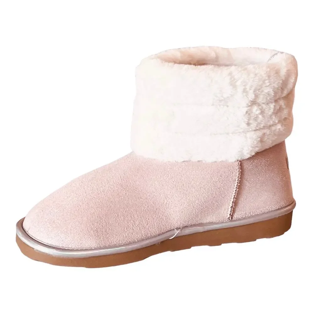 Nautica Pink BOOT with Sherpa Fur Winter Snow Bootie Girls 5, Women's 6.5 NWOT